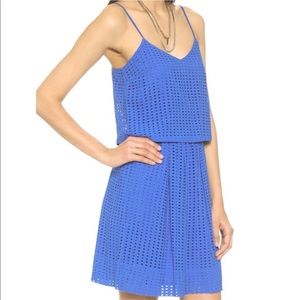 Madewell blue eyelet dress